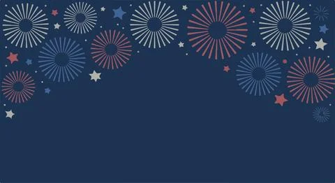 Abstract blue background with circular designs above イラスト素材