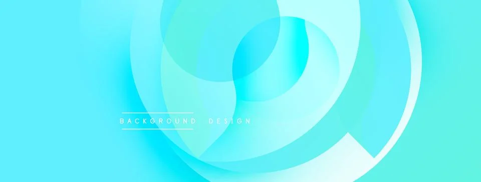 Abstract blue background. Circular layers create dynamic, flowing visual effect. Stock Illustration