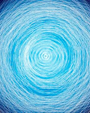 Abstract blue background of circular lines Illustration