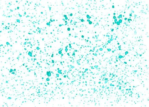 Abstract blue background with color splashes on white board. Water drops Stock Illustration