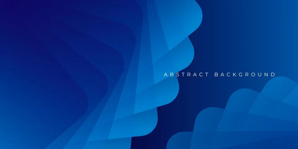 Abstract blue background with curved boxes. Vector illustration Stock Illustration