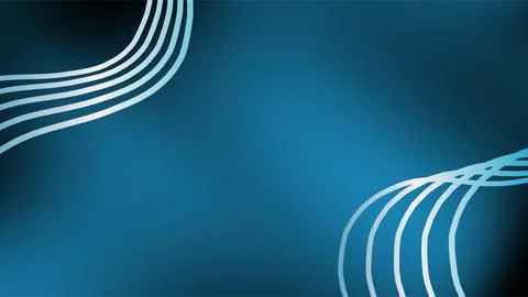 Abstract Blue Background with Curved Lines Design. Stock Illustration