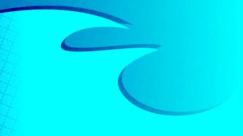 Abstract Blue Background With Curved Wave-Like Patterns and Gradient Effect Stock Illustration