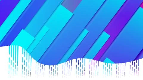 Abstract blue background. diagonal lines and strips illustration digital Stock Illustration