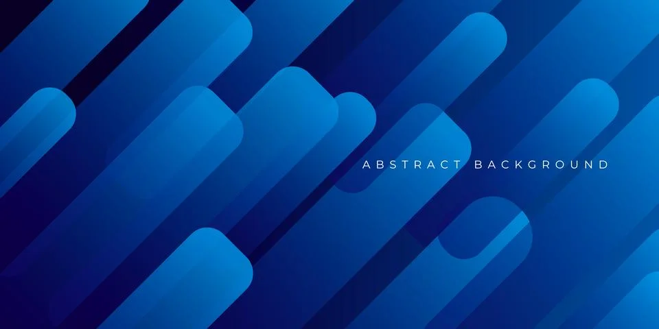 Abstract blue background with diagonal lines. Dynamic shapes composition. V.. Stock-Illustration