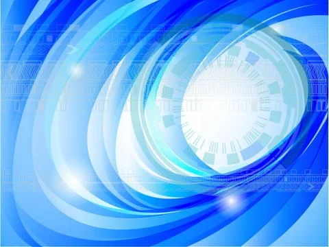 Abstract blue background with digital shadow Ilustração Stock