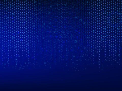 Abstract blue background with dots and lines round circle technology イラスト素材