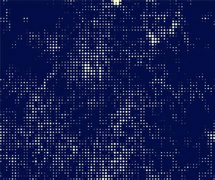 Abstract blue background with dots and lines with gradient color, blue halftone Illustrazione stock