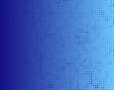 Abstract blue background with dots and lines with gradient color, blue halftone Illustrazione stock