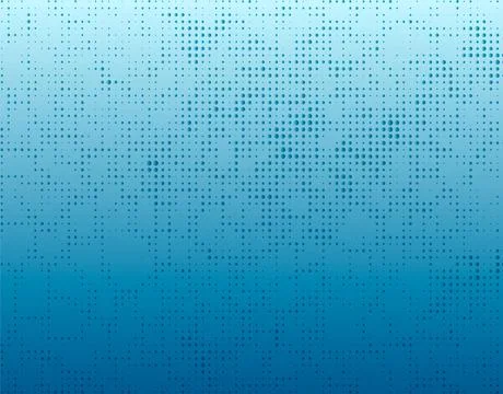 Abstract blue background with dots and lines with gradient color, blue halftone Illustrazione stock