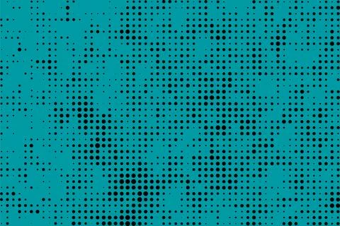 Abstract blue background with dots and lines with gradient color, blue halftone Illustrazione stock
