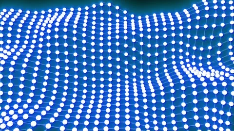 Abstract blue background with dots Stock Footage 317535952