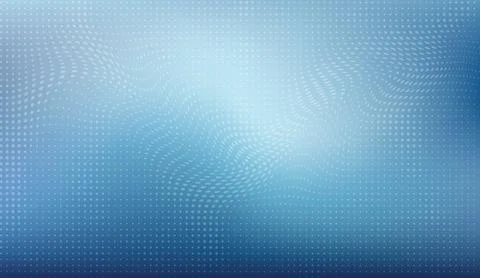 Abstract blue background with dynamic wave halftone dots pattern for digital Stock Illustration
