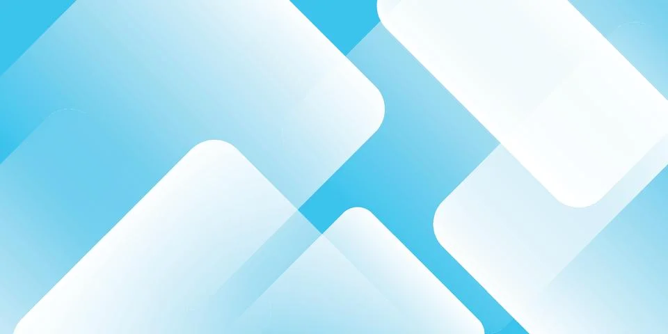 Abstract blue background with dynamic white shapes and soft gradients ideal for Stock Illustration