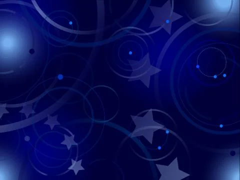Abstract blue background with elements of European Union flag Stock Illustration