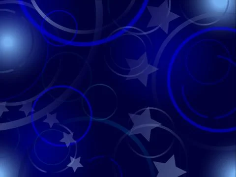 Abstract blue background with elements of European Union flag Stock Illustration