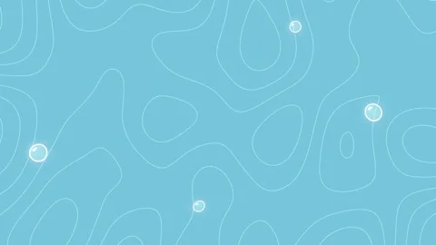 Abstract blue background featuring contour or topographic line patterns wit.. Stock Footage 341745011