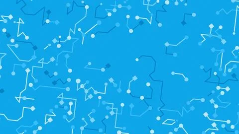 Abstract blue background featuring interconnected lines and nodes forming a d イラスト素材