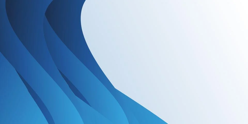 Abstract blue background featuring layered vertical curves and flowing wave.. Stockillustratie