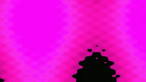 Abstract blue background with floating black ink drops and vibrant liquid s.. Stock Footage 336264299