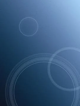 Abstract blue background with floating circular ripple rings and soft wave .. Stock Illustration