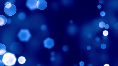 Abstract blue background with floating light particles Video stock 336121141