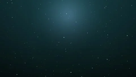 Abstract blue background with floating white particles creates a calming Stock Footage 326990390