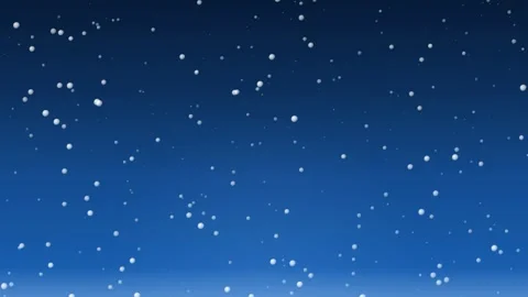 Abstract blue background with floating white particles and soft bokeh light Video stock 345430525