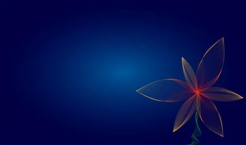 Abstract blue background for floral elements. wave lines flower can be used as Illustrazione stock