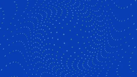 Abstract blue background with flowing dots pattern Stock Illustration
