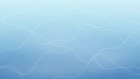 Abstract blue background with flowing white wavy lines and soft gradient light Stock Footage 346212541