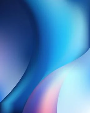 Abstract blue background with fluid sweeping curves and soft light gradient.. Illustrazione stock