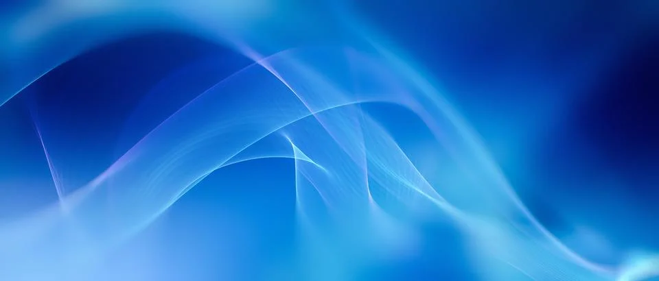 Abstract Blue Background With Fluid Wave Patterns Stock Illustration