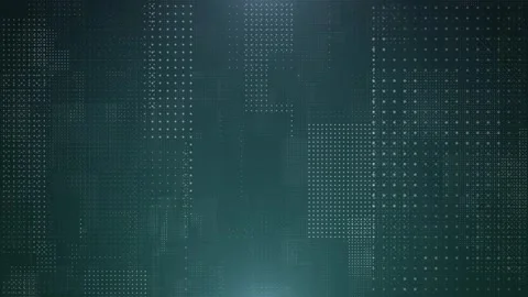 Abstract blue background with flying through digital space of HUD elements Stock Footage 254078841