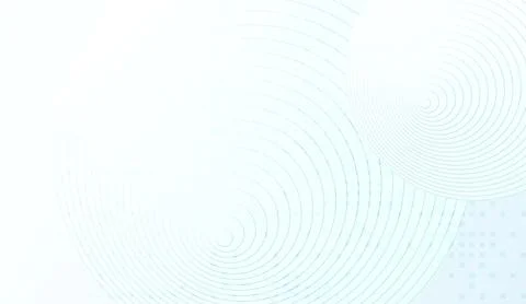 Abstract blue background with geometric circle patterns and light gradients for Illustrazione stock