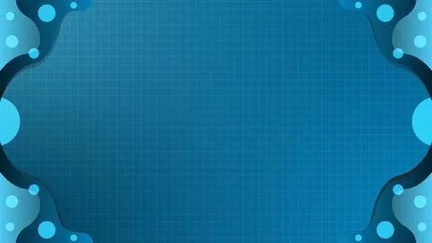 Abstract Blue Background With Geometric Patterns and Dynamic Curves Illustrazione stock