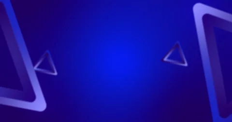 Abstract blue background with geometric shapes. - Loop 3D 스톡 동영상 318935111