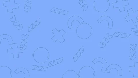 Abstract Blue Background with Geometric Shapes and Outlines. Stock Footage 320120057