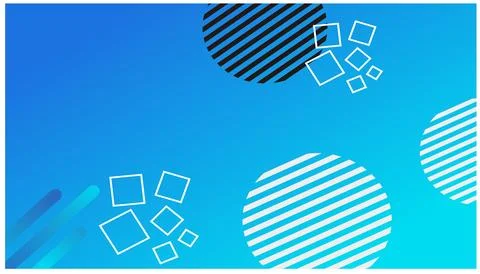 Abstract blue background with geometric shapes and place for your text. Stock Illustration