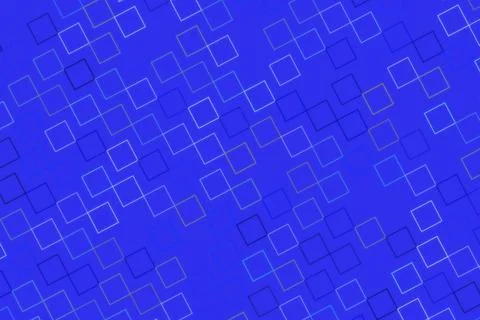 Abstract blue background with geometric square patterns Stock Illustration