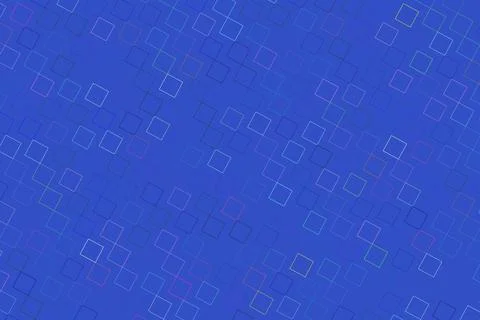 Abstract blue background with geometric square patterns Stock Illustration