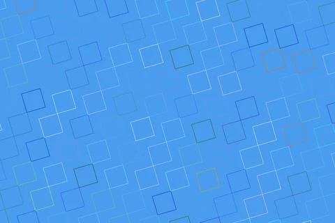 Abstract blue background with geometric square patterns Stock Illustration