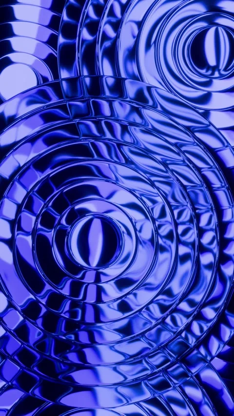 Abstract blue background with glass circles Stock Footage 332714434