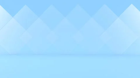 Abstract blue background with glass effect 3d render illustration 4k video Stock Footage 276584697