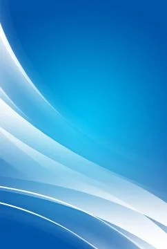 Abstract blue background with glowing diagonal white curves 库存插图