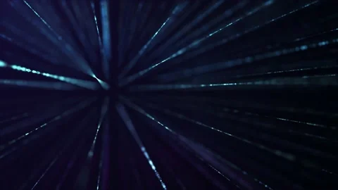 Abstract blue background with glowing dots in lines Vidéo 214364356