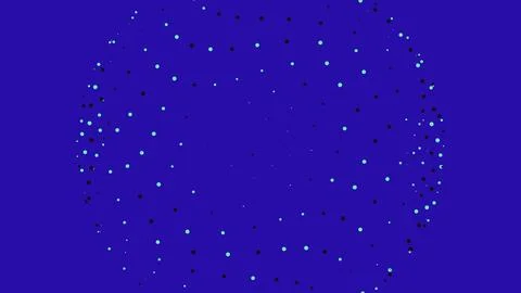 Abstract blue background with glowing light dots pattern Stock Illustration