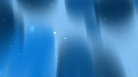 Abstract blue background with glowing particles and wave like patterns. Stock Footage 303693733