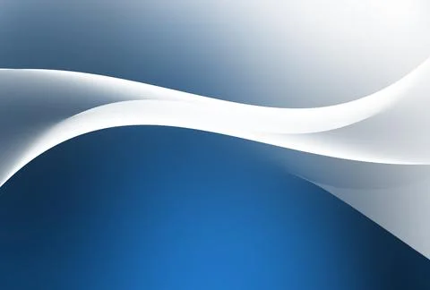 Abstract blue background with glowing white curves concept series Stock-Illustration