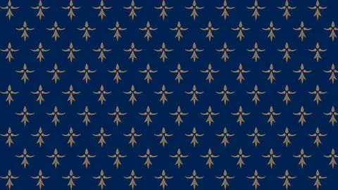 Abstract blue background with gold patterns, raster image for the design Stock Illustration